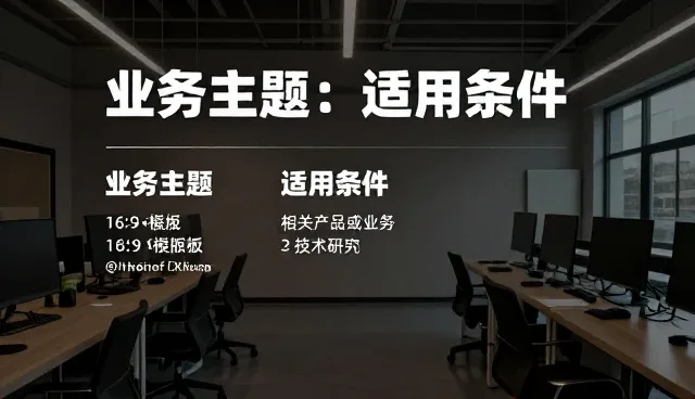 技术性能与适用条件的匹配策略